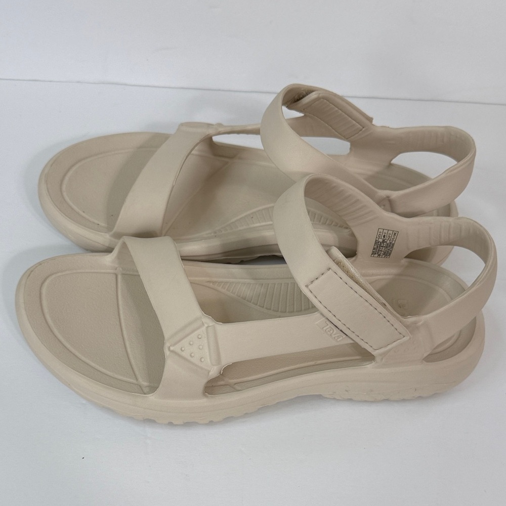Teva Women's Neutral Cream Slingback Sandals - Picture 4 of 8